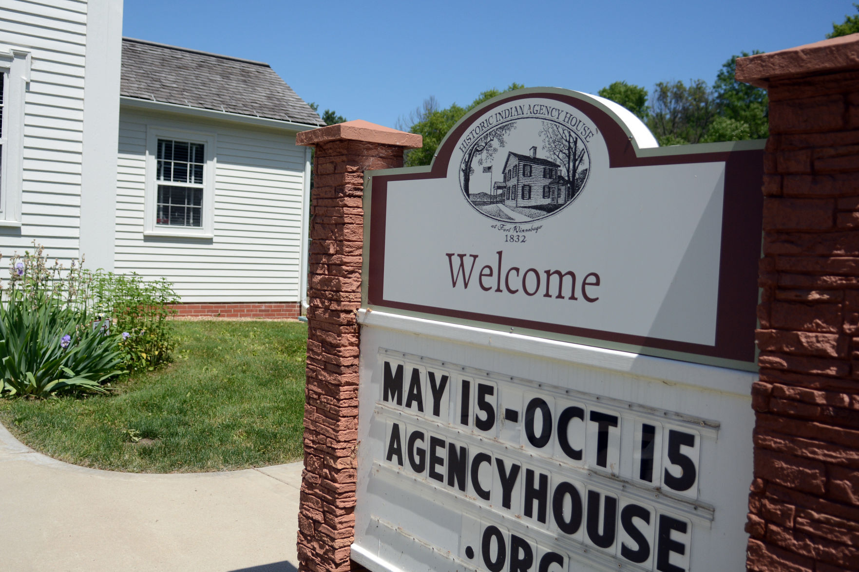 Historical reenactment at Indian Agency House